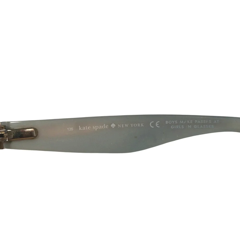 Kate Spade Eyeglasses Womens 52-17-135 Black‎ Grey Rectangular Frames Only